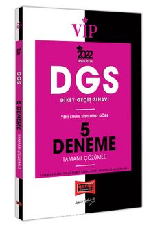 2022 VİP DGS Tamamı Çözümlü 5 Deneme kitap kapağı