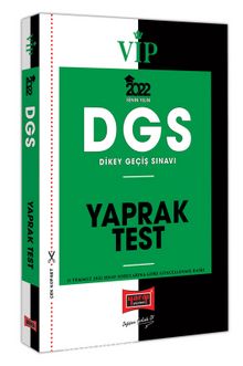 2022 VİP DGS Yaprak Test kitap kapağı