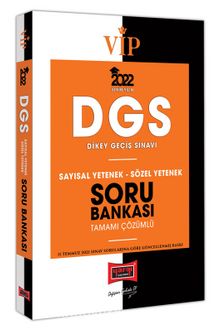 2022 VİP DGS Sayısal Yetenek Sözel Yetenek Tamamı Çözümlü Soru Bankası kitap kapağı