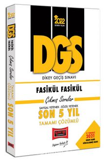 2022 DGS Sayısal Yetenek Sözel Yetenek Fasikül Fasikül Son 5 Yıl Tamamı Çözümlü Çıkmış Sorular kitap kapağı