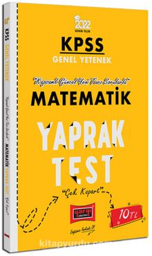 2022 KPSS Lisans Genel Yetenek Matematik Yaprak Test kitap kapağı