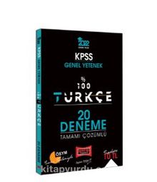 2022 KPSS Genel Yetenek %100 Türkçe Tamamı Çözümlü 20 Deneme kitap kapağı