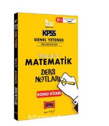 2022 KPSS Lisans Genel Yetenek Matematik Kısa ve Öz Ders Notları kitap kapağı