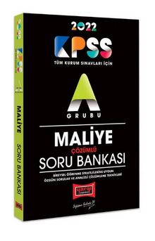 2022 KPSS A Grubu Maliye Çözümlü Soru Bankası kitap kapağı