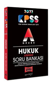 2022 KPSS A Grubu Hukuk Çözümlü Soru Bankası kitap kapağı
