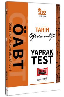 2022 ÖABT Tarih Öğretmenliği Yaprak Test kitap kapağı