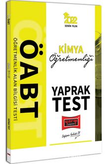 2022 ÖABT Kimya Öğretmenliği Yaprak Test kitap kapağı