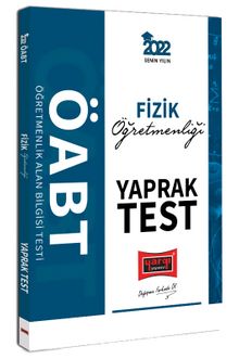2022 ÖABT Fizik Öğretmenliği Yaprak Test kitap kapağı