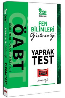 2022 ÖABT Fen Bilimleri Öğretmenliği Yaprak Test kitap kapağı
