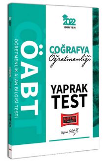 2022 ÖABT Coğrafya Öğretmenliği Yaprak Test kitap kapağı