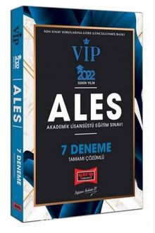 2022 ALES VIP 7 Deneme Çözümlü kitap kapağı