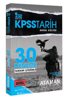 2022 KPSS Genel Kültür Tarih Ataman Tamamı Çözümlü 30 Deneme kitap kapağı