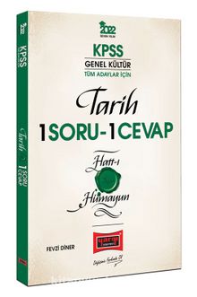 2022 KPSS Genel Kültür Tarih Hatt-ı Hümayun 1 Soru 1 Cevap kitap kapağı