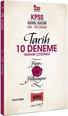 2022 KPSS Lise Ön Lisans Genel Kültür Hatt-ı Hümayun Tarih Tamamı Çözümlü 10 Deneme kitap kapağı