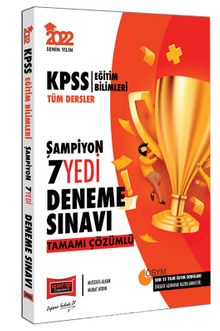 2022 KPSS Eğitim Bilimleri Tüm Dersler Tamamı Çözümlü 7 Deneme Sınavı kitap kapağı
