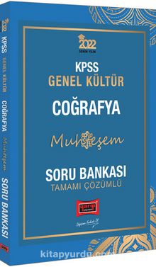 2022 KPSS Genel Kültür Muhteşem Coğrafya Tamamı Çözümlü Soru Bankası kitap kapağı