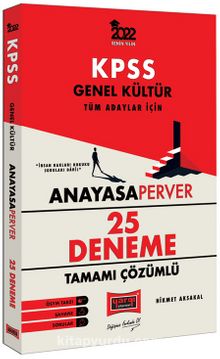 2022 KPSS Genel Kültür AnayasaPerver Tamamı Çözümlü 25 Deneme kitap kapağı