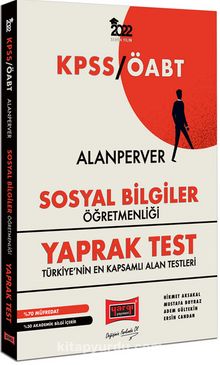 2022 ÖABT AlanPerver Sosyal Bilgiler Öğretmenliği Yaprak Test kitap kapağı