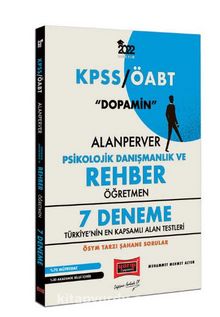 2022 ÖABT Dopamin Alan Perver Psikolojik Danışmanlık ve Rehber Öğretmen 7 Deneme kitap kapağı
