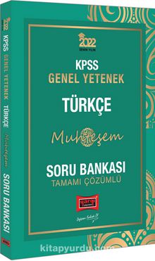 2022 KPSS Genel Yetenek Muhteşem Türkçe Tamamı Çözümlü Soru Bankası kitap kapağı