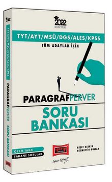 2022 TYT AYT MSÜ DGS ALES KPSS Tüm Adaylar İçin Paragraf Perver Soru Bankası kitap kapağı