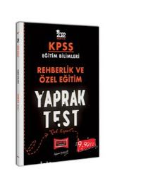 2022 KPSS Eğitim Bilimleri Rehberlik ve Özel Eğitim Yaprak Test kitap kapağı