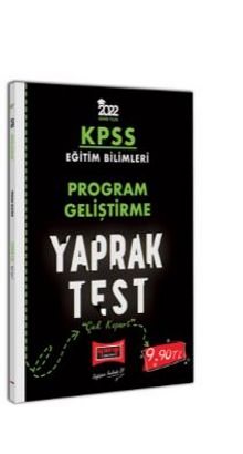 2022 KPSS Eğitim Bilimleri Program Geliştirme Yaprak Test kitap kapağı