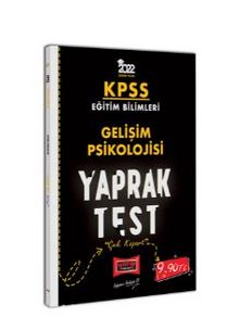 2022 KPSS Eğitim Bilimleri Gelişim Psikolojisi Yaprak Test kitap kapağı