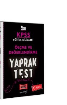 2022 KPSS Eğitim Bilimleri Ölçme ve Değerlendirme Yaprak Test kitap kapağı