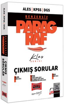 2022 ALES KPSS DGS Klas Serisi Benzersiz Paragraf Çıkmış Sorular kitap kapağı