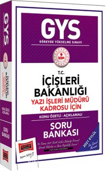 GYS T.C İçişleri Bakanlığı Yazı İşleri Müdürü Kadrosu İçin Konu Özetli Soru Bankası kitap kapağı