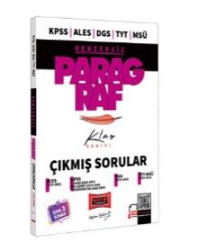 KPSS ALES DGS TYT MSÜ Benzersiz Paragraf Klas Serisi Son 3 Sınav Çıkmış Sorular kitap kapağı