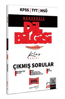KPSS TYT MSÜ Klas Serisi Benzersiz Dil Bilgisi Çıkmış Sorular kitap kapağı