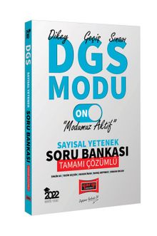 2022 DGS Modu Sayısal Yetenek Tamamı Çözümlü Soru Bankası kitap kapağı
