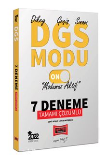 2022 DGS Modu Tamamı Çözümlü 7 Deneme kitap kapağı