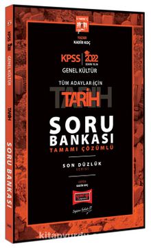 2022 KPSS Genel Kültür Tüm Adaylar İçin Son Düzlük 5 Yargıç Tamamı Çözümlü Tarih Soru Bankası kitap kapağı