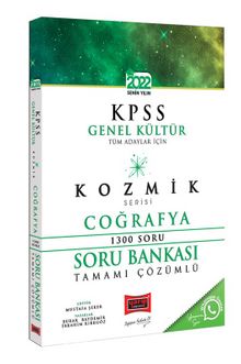 2022 KPSS Tüm Adaylar İçin Genel Kültür Kozmik Serisi Tamamı Çözümlü Coğrafya Soru Bankası kitap kapağı