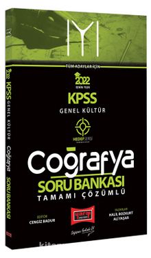 2022 KPSS Hedef Serisi IYI Genel Kültür Coğrafya Tamamı Çözümlü Soru Bankası kitap kapağı
