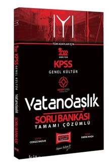 2022 KPSS Hedef Serisi IYI Genel Kültür Vatandaşlık Tamamı Çözümlü Soru Bankası kitap kapağı