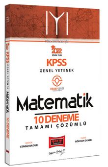 2022 KPSS Genel Yetenek Hedef Serisi IYI Matematik Tamamı Çözümlü 10 Deneme Sınavı kitap kapağı