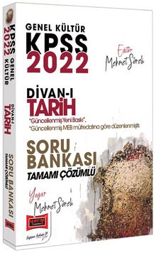 2022 KPSS Genel Kültür Divan-ı Tarih Tamamı Çözümlü Soru Bankası kitap kapağı