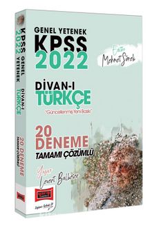2022 KPSS Genel Yetenek Divanı Türkçe Tamamı Çözümlü 20 Deneme kitap kapağı