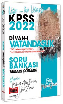 2022 KPSS Lise Ön Lisans Divanı Vatandaşlık Tamamı Çözümlü Soru Bankası kitap kapağı