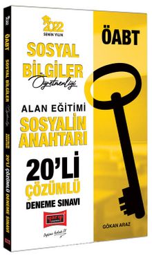 2022 ÖABT Sosyal Bilgiler Öğretmenliği Sosyalin Anahtarı Çözümlü 20'li Deneme kitap kapağı