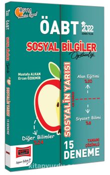2022 ÖABT Sosyal Bilgiler Öğretmenliği Sosyalin Yarısı Tamamı Çözümlü 15 Deneme kitap kapağı