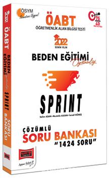2022 ÖABT Beden Eğitimi Öğretmenliği Sprint 1424 Soru Tamamı Çözümlü Soru Bankası kitap kapağı