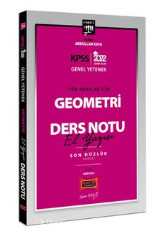 2022 KPSS Lisans Genel Yetenek Tüm Adaylar İçin Son Düzlük 5 Yargıç Serisi Geometri El Yazısı Ders Notu kitap kapağı