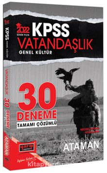 2022 KPSS Genel Kültür Ataman Vatandaşlık Tamamı Çözümlü 30 Deneme kitap kapağı