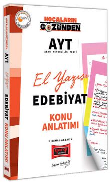 Hocaların Gözünden AYT El Yazısı Edebiyat Konu Anlatımı kitap kapağı