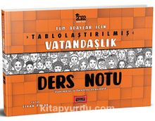 2022 Tüm Adaylar İçin Tablolaştırılmış Vatandaşlık Ders Notu kitap kapağı